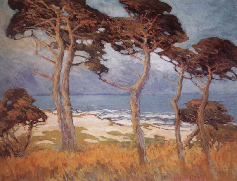 Marry DeNeale Morgan Cypress at Monterey oil painting picture